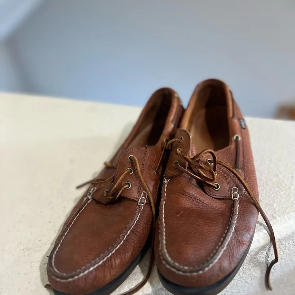 Polo Ralph Lauren Bienne Men's Tumbled Leather‎ Boat Shoe Driving loafers SZ 13D